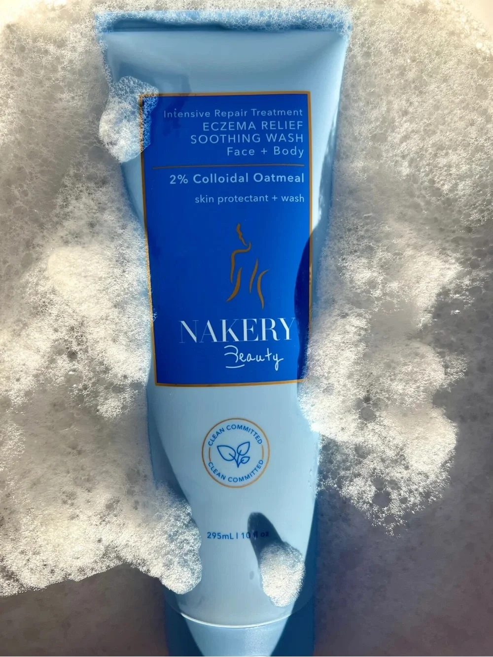 Nakery Beauty Intensive Repair Treatment Eczema Relief Soothing Wash 10fl oz